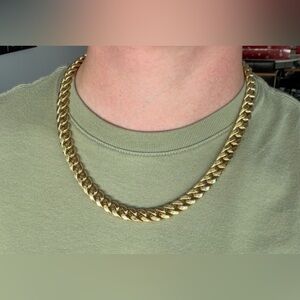 🔥 14K Yellow Gold Miami Cuban Link Chain 62 Grams – Solid Italian, Amoro Yaffa